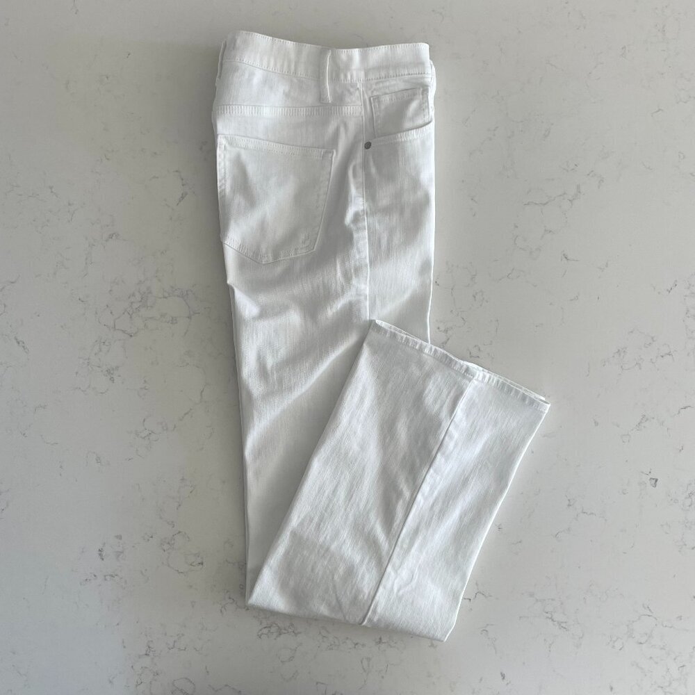 Silver Jeans Highly Desirable Hi Waist Wide Leg Tall Cot Poly Jeans Wht 26Wx33L